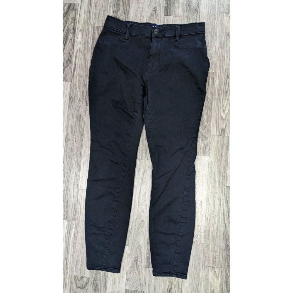 Gap Womens Size 6 Stretch Skinny Black Denim Jeans